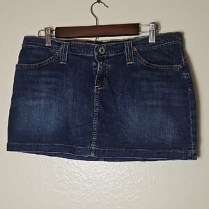 AG Adriano Goldschmied Dark Blue Mini Skirt